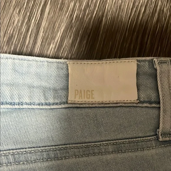 PAIGE Blue Flare Wide Leg Denim - Picture 5 of 8